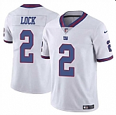 Men & Women & Youth New York Giants #2 Drew Lock White Limited Football Stitched Jersey,baseball caps,new era cap wholesale,wholesale hats